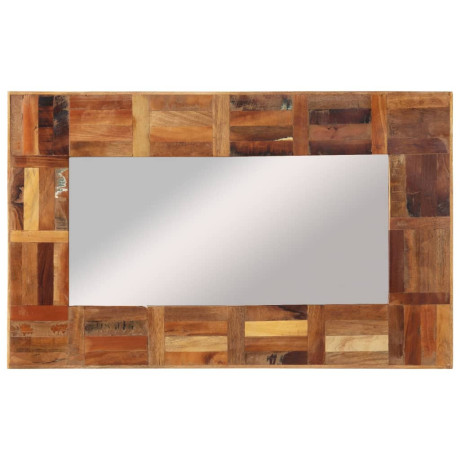 vidaXL Wandspiegel 50x80 cm massief gerecycled hout afbeelding3 - 1
