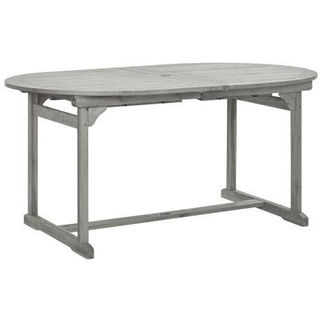 vidaXL Tuintafel (160-240)x100x75 cm massief acaciahout afbeelding3 - 1
