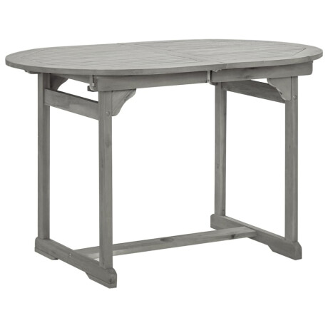 vidaXL Tuintafel (120-170)x80x75 cm massief acaciahout afbeelding3 - 1