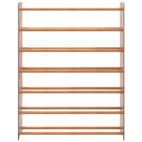 vidaXL Schoenenrek 90x24x117 cm bewerkt hout bruin afbeelding3 - 1