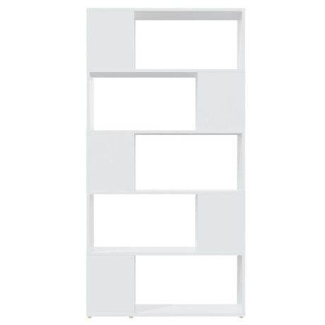 vidaXL Boekenkast/kamerscherm 80x24x155 cm bewerkt hout wit afbeelding3 - 1