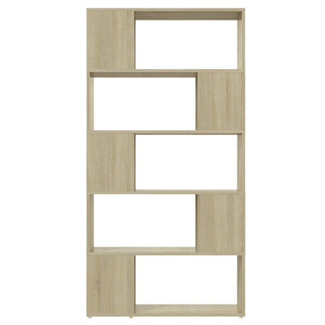 vidaXL Boekenkast/kamerscherm 80x24x155 cm bewerkt hout sonoma eiken afbeelding3 - 1