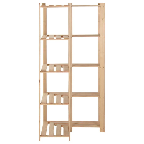 vidaXL Hoekopbergrek 5-laags 82,5x82,5x170 cm massief grenenhout afbeelding3 - 1