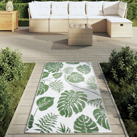 vidaXL Buitenkleed ARAKIL 80x150 cm polypropeen groen afbeelding3 - 1
