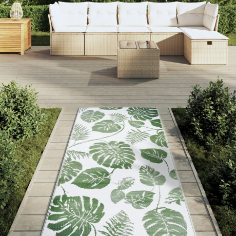 vidaXL Buitenkleed ARAKIL 80x250 cm polypropeen groen afbeelding3 - 1
