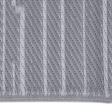 vidaXL Buitenkleed ARAKIL 80x250 cm polypropeen antracietkleurig afbeelding3 - 1