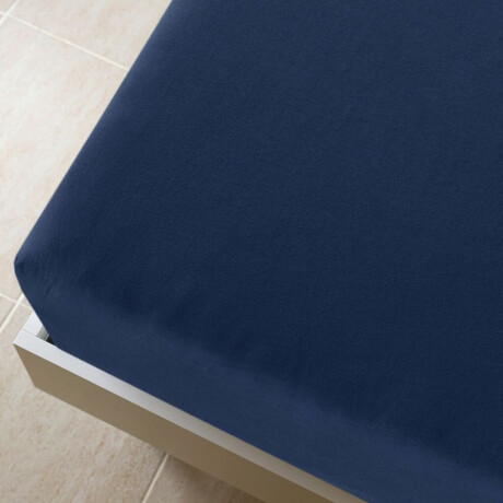 vidaXL Hoeslaken jersey 160x200 cm katoen marineblauw afbeelding3 - 1