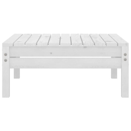 vidaXL Tuinvoetenbank massief grenenhout wit afbeelding3 - 1