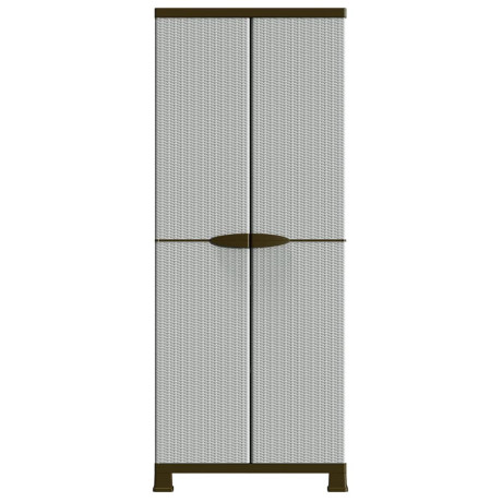 vidaXL Opbergkast 68x39x171,5 cm rattan ontwerp afbeelding3 - 1