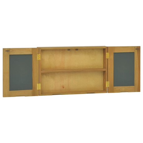 vidaXL Spiegelkast 60x10x40 cm massief teakhout afbeelding3 - 1