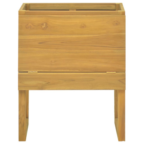 vidaXL Badkamerkast 60x40x75 cm massief teakhout afbeelding3 - 1