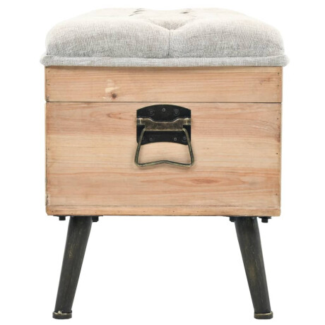 vidaXL Opbergbank 110 cm massief vurenhout afbeelding3 - 1