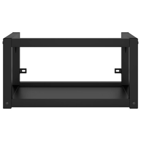 vidaXL Wastafelframe wandgemonteerd 40x38x31 cm ijzer zwart afbeelding3 - 1