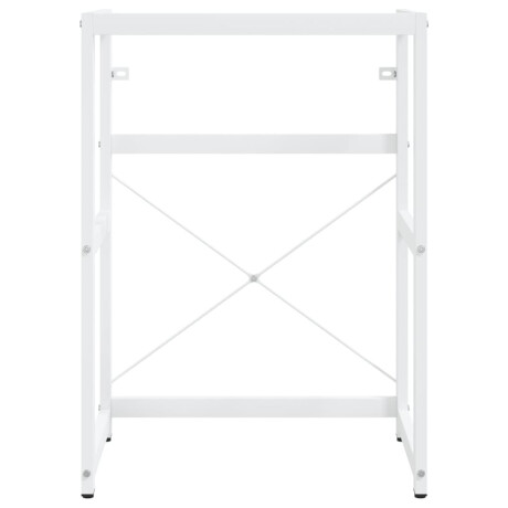vidaXL Wastafelframe 59x38x83 cm ijzer wit afbeelding3 - 1