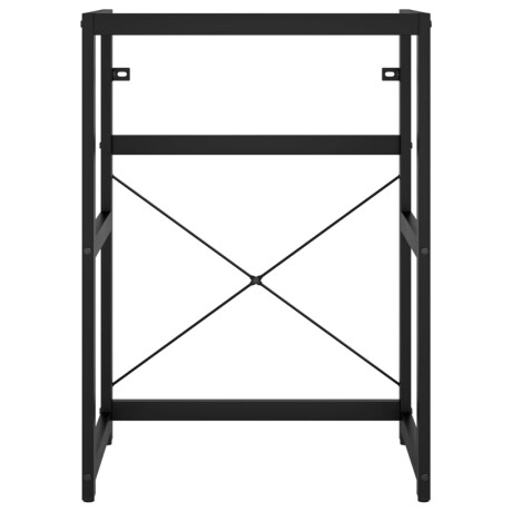 vidaXL Wastafelframe 59x38x83 cm ijzer zwart afbeelding3 - 1