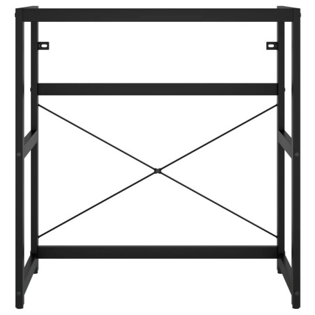vidaXL Wastafelframe 79x38x83 cm ijzer zwart afbeelding3 - 1