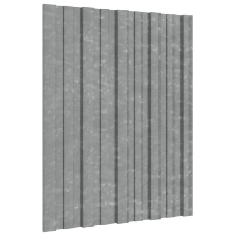 vidaXL Dakpanelen 36 st 60x45 cm gegalvaniseerd staal zilverkleurig afbeelding3 - 1