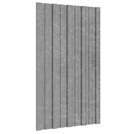 vidaXL Dakpanelen 36 st 80x45 cm gegalvaniseerd staal zilverkleurig afbeelding3 - 1