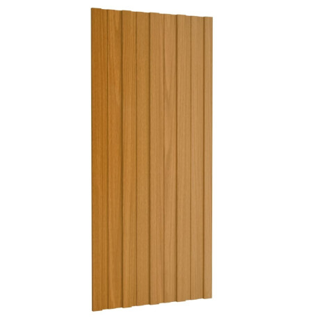 vidaXL Dakpanelen 12 st 100x45 cm gegalvaniseerd staal lichthout afbeelding3 - 1