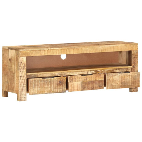 vidaXL Tv-meubel 110x30x40 cm ruw mangohout afbeelding3 - 1