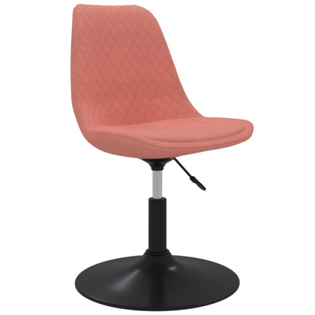 vidaXL Eetkamerstoelen draaibaar 4 st fluweel roze afbeelding3 - 1
