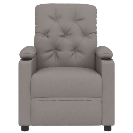 vidaXL Fauteuil verstelbaar stof taupe afbeelding3 - 1