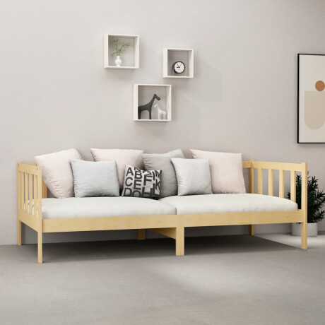 vidaXL Slaapbank met matras massief grenenhout 90x200 cm afbeelding3 - 1