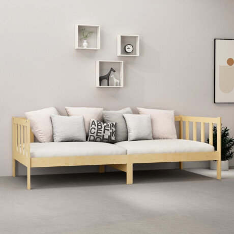 vidaXL Slaapbank met matras massief grenenhout 90x200 cm afbeelding3 - 1