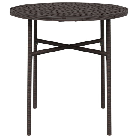 vidaXL Salontafel 45 cm poly rattan bruin afbeelding3 - 1