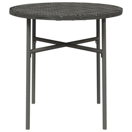 vidaXL Salontafel 45 cm poly rattan grijs afbeelding3 - 1