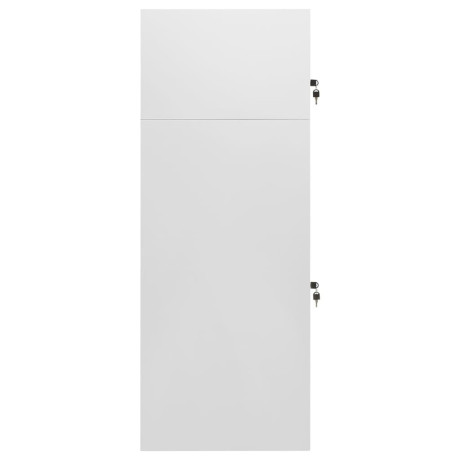 vidaXL Zadelkast 53x53x140 cm staal lichtgrijs afbeelding3 - 1