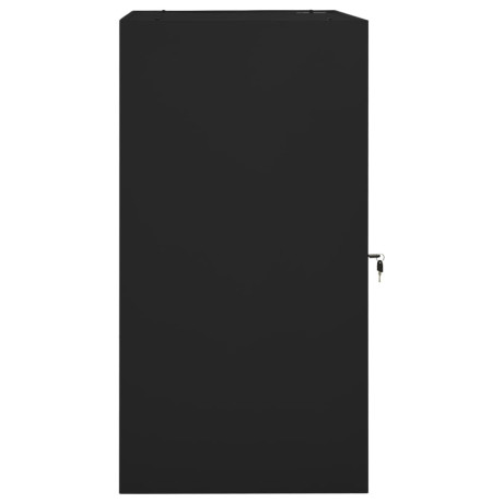 vidaXL Zadelkast 53x53x105 cm staal zwart afbeelding3 - 1