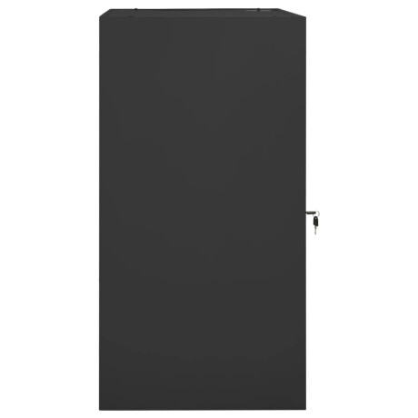 vidaXL Zadelkast 53x53x105 cm staal antracietkleurig afbeelding3 - 1