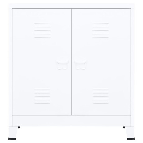 vidaXL Opbergkast industrieel 90x40x100 cm staal wit afbeelding3 - 1