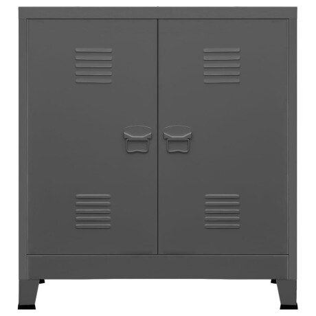 vidaXL Opbergkast industrieel 90x40x100 cm staal antracietkleurig afbeelding3 - 1