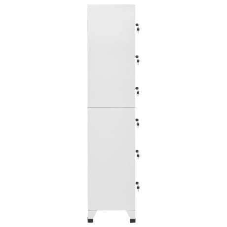 vidaXL Lockerkast 38x40x180 cm staal lichtgrijs afbeelding3 - 1