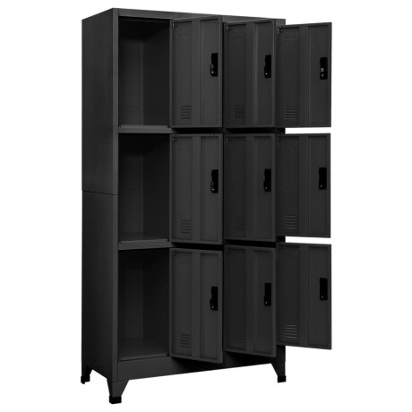 vidaXL Lockerkast 90x45x180 cm staal antracietkleurig afbeelding3 - 1