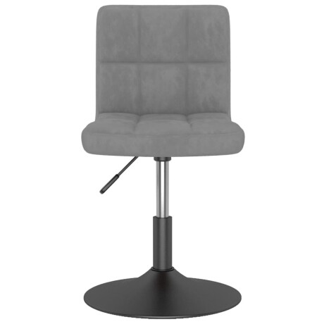 vidaXL Eetkamerstoelen draaibaar 6 st fluweel lichtgrijs afbeelding3 - 1