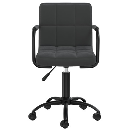 vidaXL Eetkamerstoelen draaibaar 4 st fluweel zwart afbeelding3 - 1