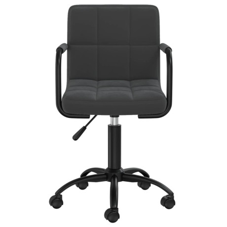 vidaXL Eetkamerstoelen 6 st draaibaar fluweel zwart afbeelding3 - 1
