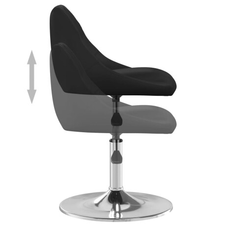 vidaXL Eetkamerstoelen 4 st kunstleer zwart afbeelding3 - 1