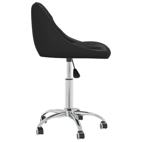 vidaXL Eetkamerstoelen draaibaar 4 st kunstleer zwart afbeelding3 - 1