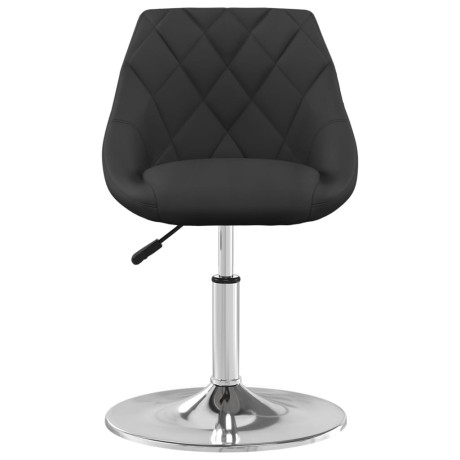 vidaXL Eetkamerstoelen draaibaar 4 st fluweel zwart afbeelding3 - 1