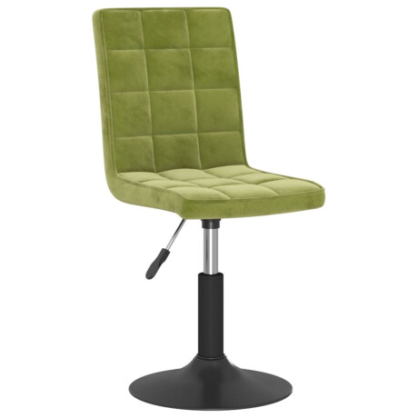 vidaXL Eetkamerstoelen draaibaar 4 st fluweel lichtgroen afbeelding3 - 1