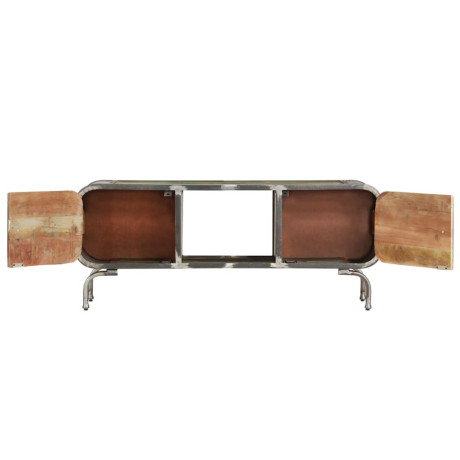 vidaXL Tv-meubel 110x30x42 cm massief gerecycled hout meerkleurig afbeelding3 - 1