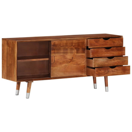 vidaXL Tv-meubel 118x30x55 cm massief acaciahout afbeelding3 - 1