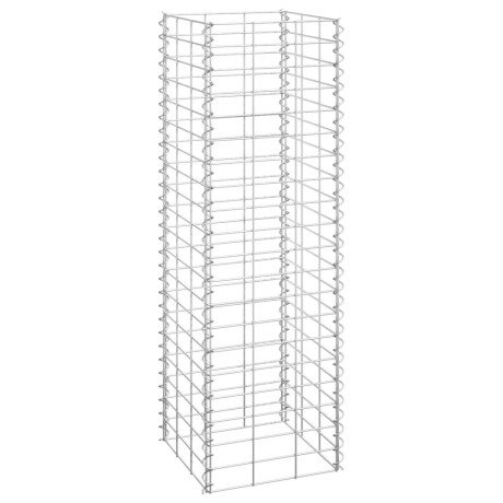vidaXL Schanskorf plantenbakken 3 st verhoogd 30x30x100 cm ijzer afbeelding3 - 1