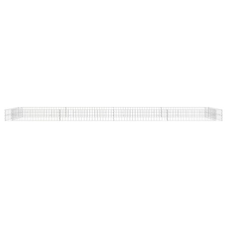 vidaXL Gabion plantenbak verhoogd 400x100x20 cm gegalvaniseerd staal afbeelding3 - 1