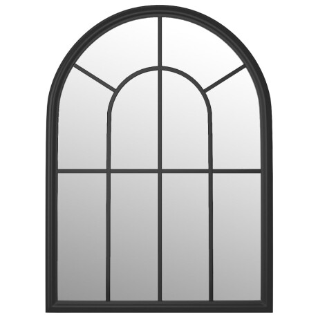 vidaXL Tuinspiegel 60x45 cm ijzer zwart afbeelding3 - 1