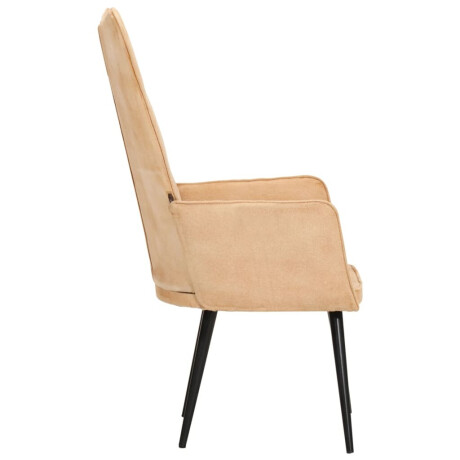vidaXL Fauteuil canvas crèmekleurig afbeelding3 - 1